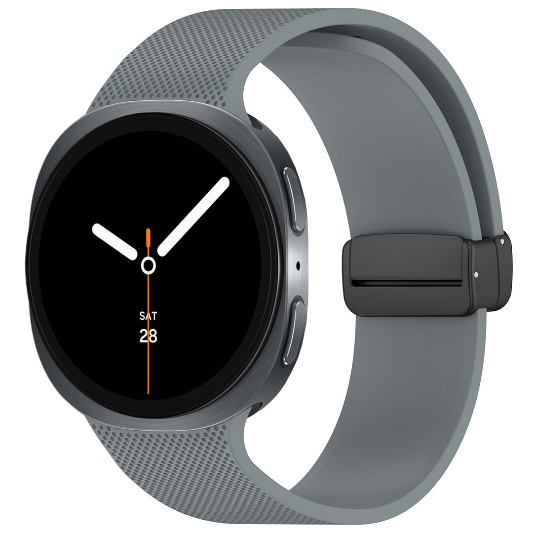 Magnetic Buckle Silicone ST03 Watch Band For Galaxy Watch8