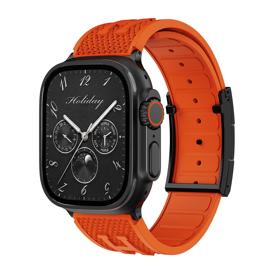 Holiday Weave Silicone Band For Apple watch