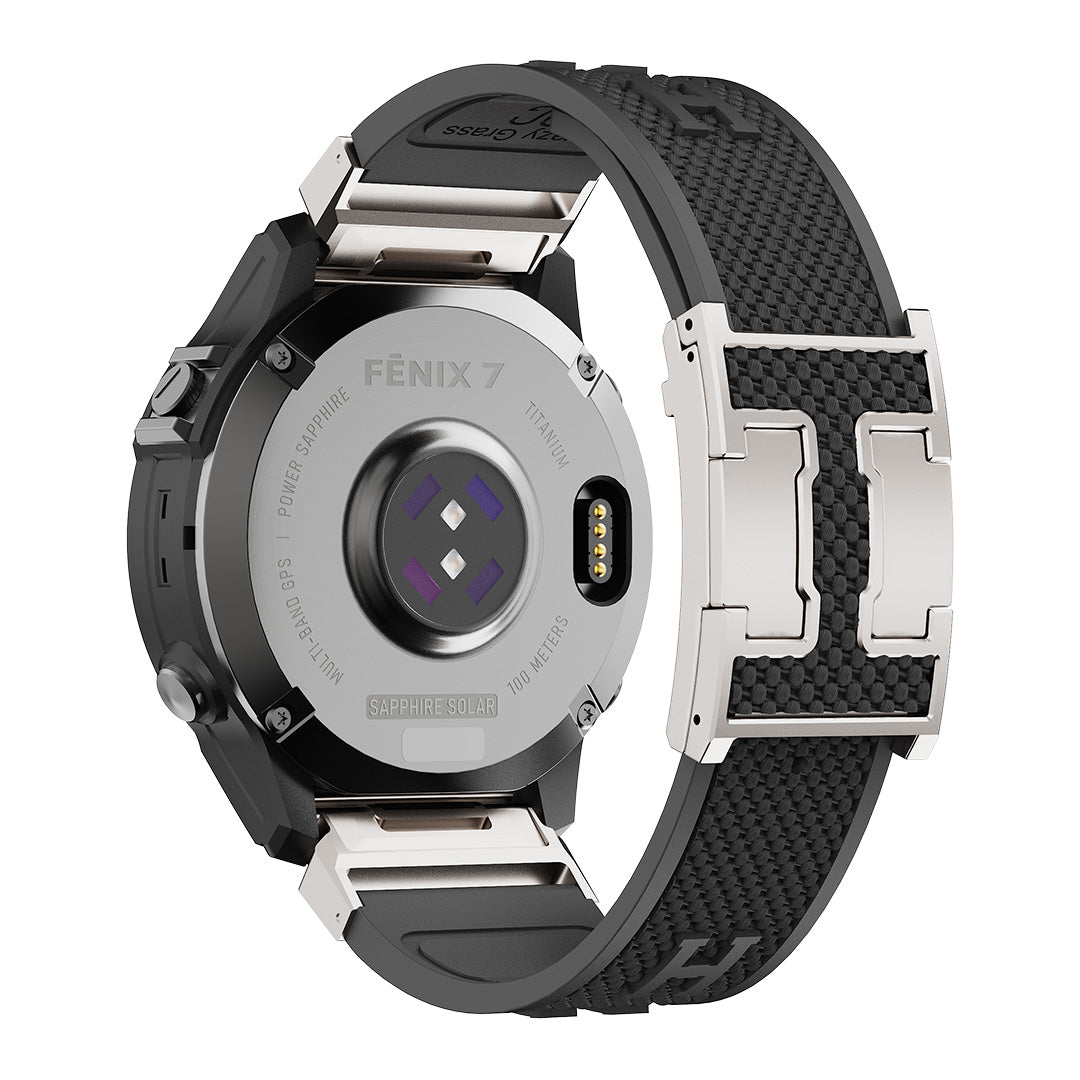 Holiday Weave Silicone Band For Garmin Watch