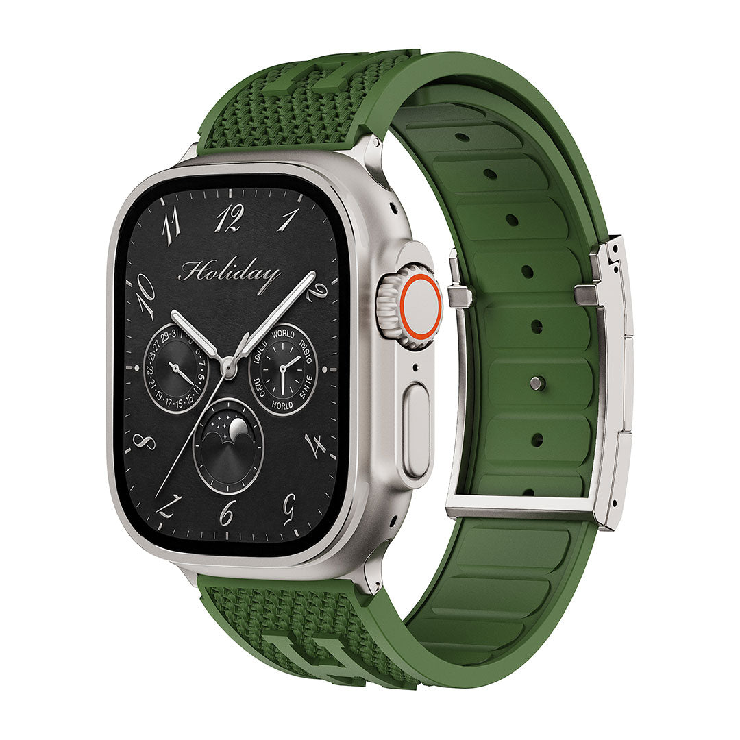 Holiday Weave Silicone Band For Apple watch