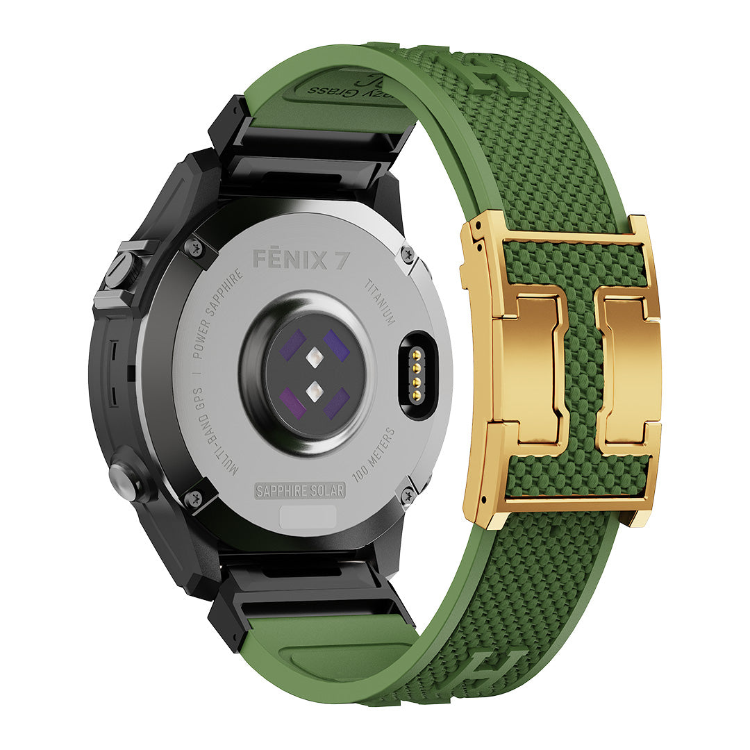 Holiday Weave Silicone Band For Garmin Watch