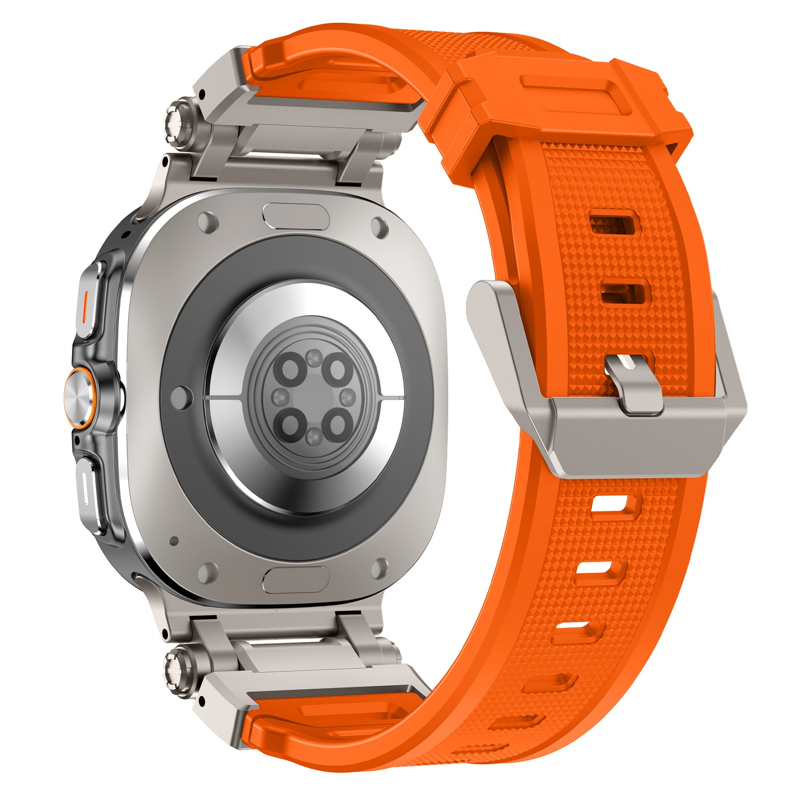 #Color_Titanium connector - Orange band