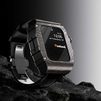 Stainless Steel Case Leather Strap