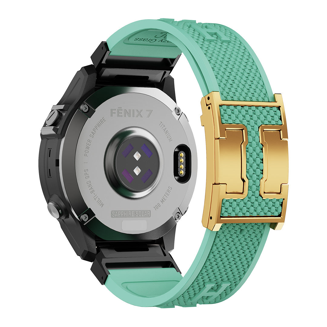 Holiday Weave Silicone Band For Garmin Watch
