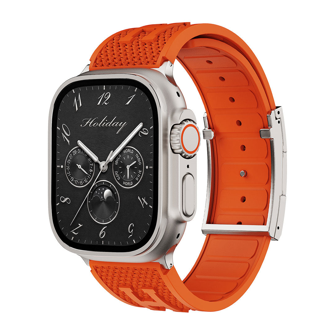 Holiday Weave Silicone Band For Apple watch