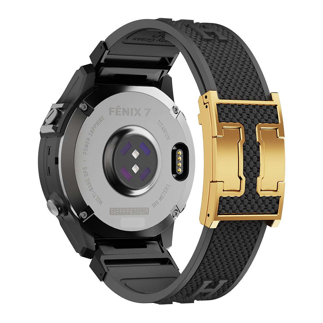 Holiday Weave Silicone Band For Garmin Watch