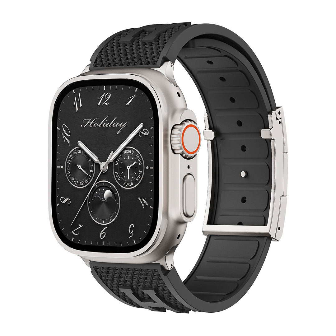 Holiday Weave Silicone Band For Apple watch