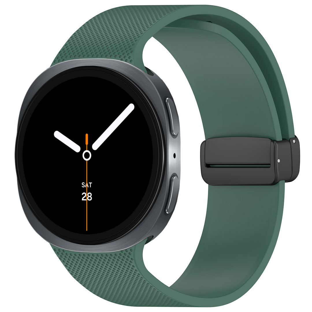 Magnetic Buckle Silicone ST03 Watch Band For Galaxy Watch8