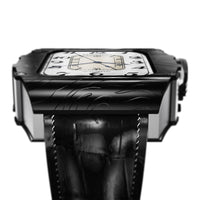 Stainless Steel Case Leather Strap