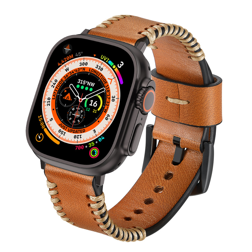 Wilderness Leather Band For Apple Watch B30