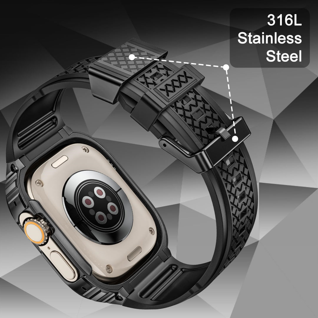 Rugged Stainless Steel Case Retrofit Kit For Apple Watch