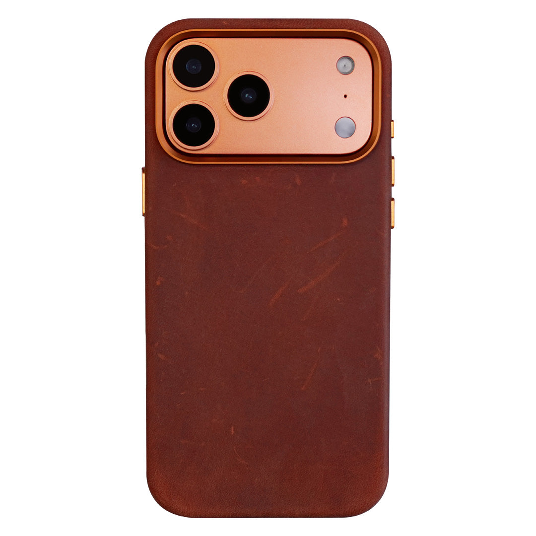 Distressed Leather MagSafe Case for iPhone