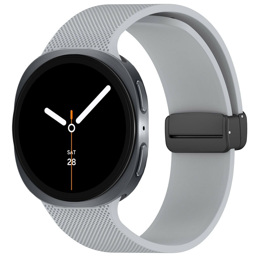 Magnetic Buckle Silicone ST03 Watch Band For Galaxy Watch8