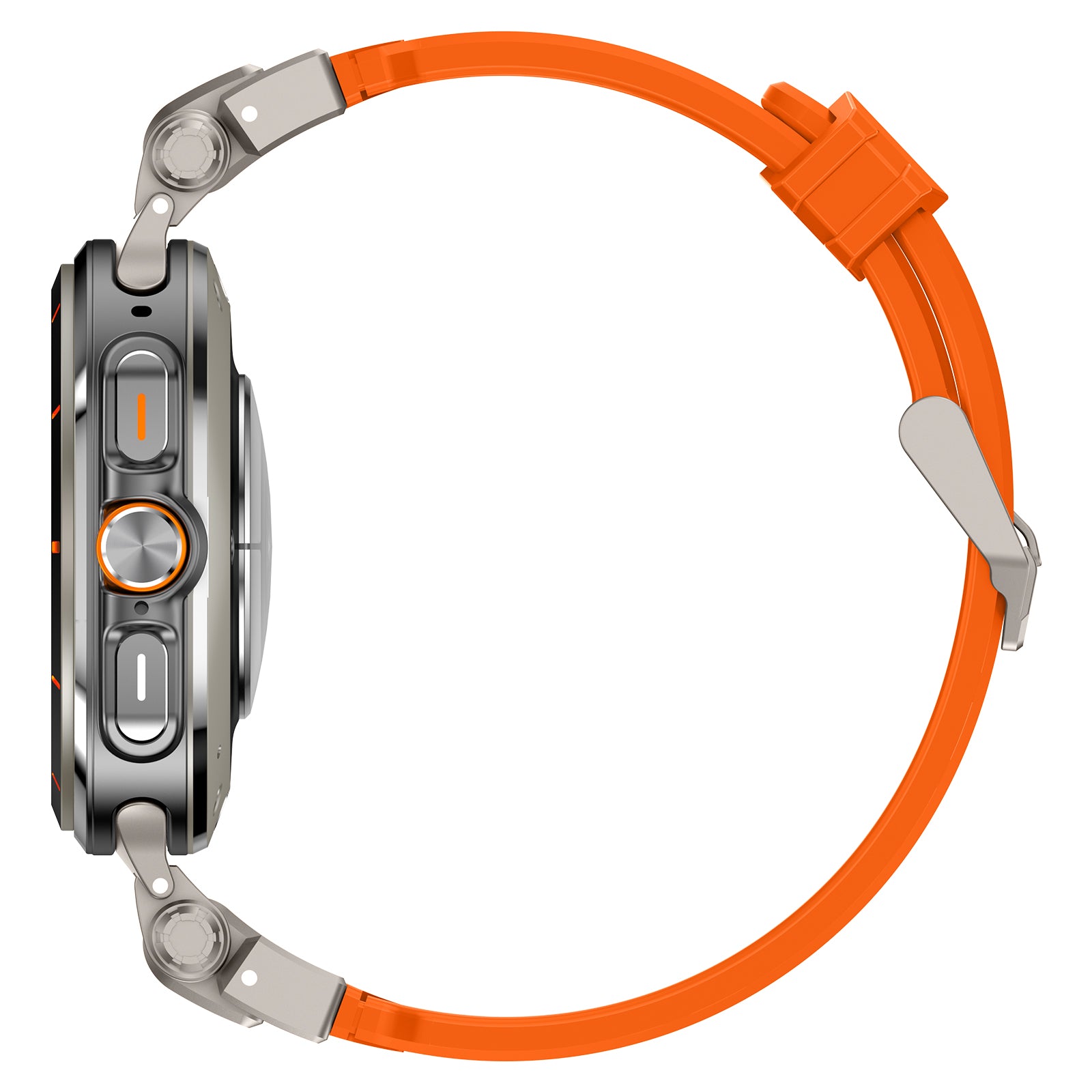 #Color_Titanium connector - Orange band