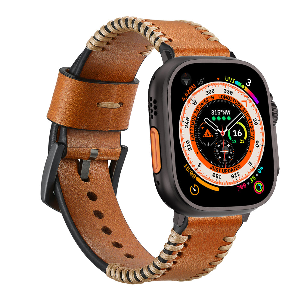 Wilderness Leather Band For Apple Watch B30