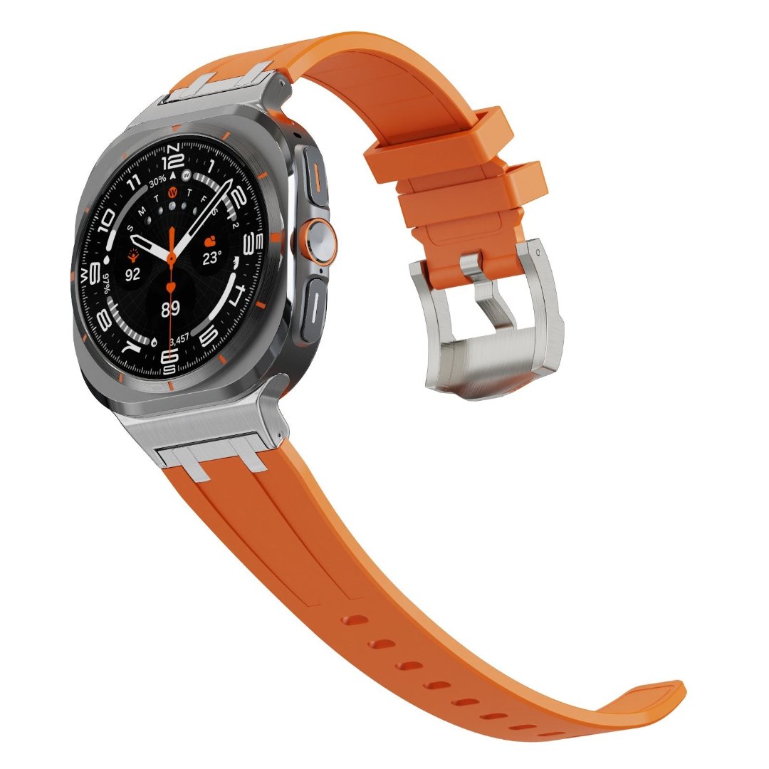 #COLOR_Silver Adapter-Orange Band