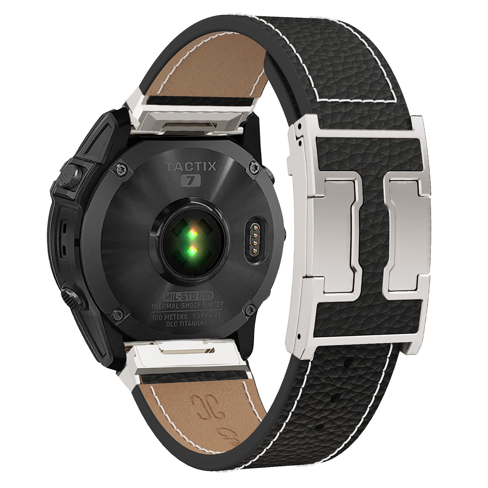 Pebbled Leather Holiday Band for Garmin Watch