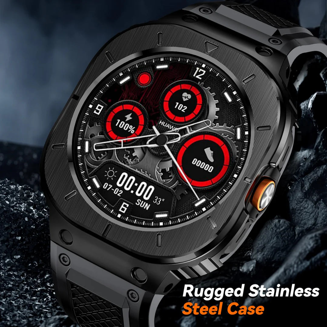 Rugged Stainless Steel Case Retrofit Kit For Samsung Galaxy Watch Ultra