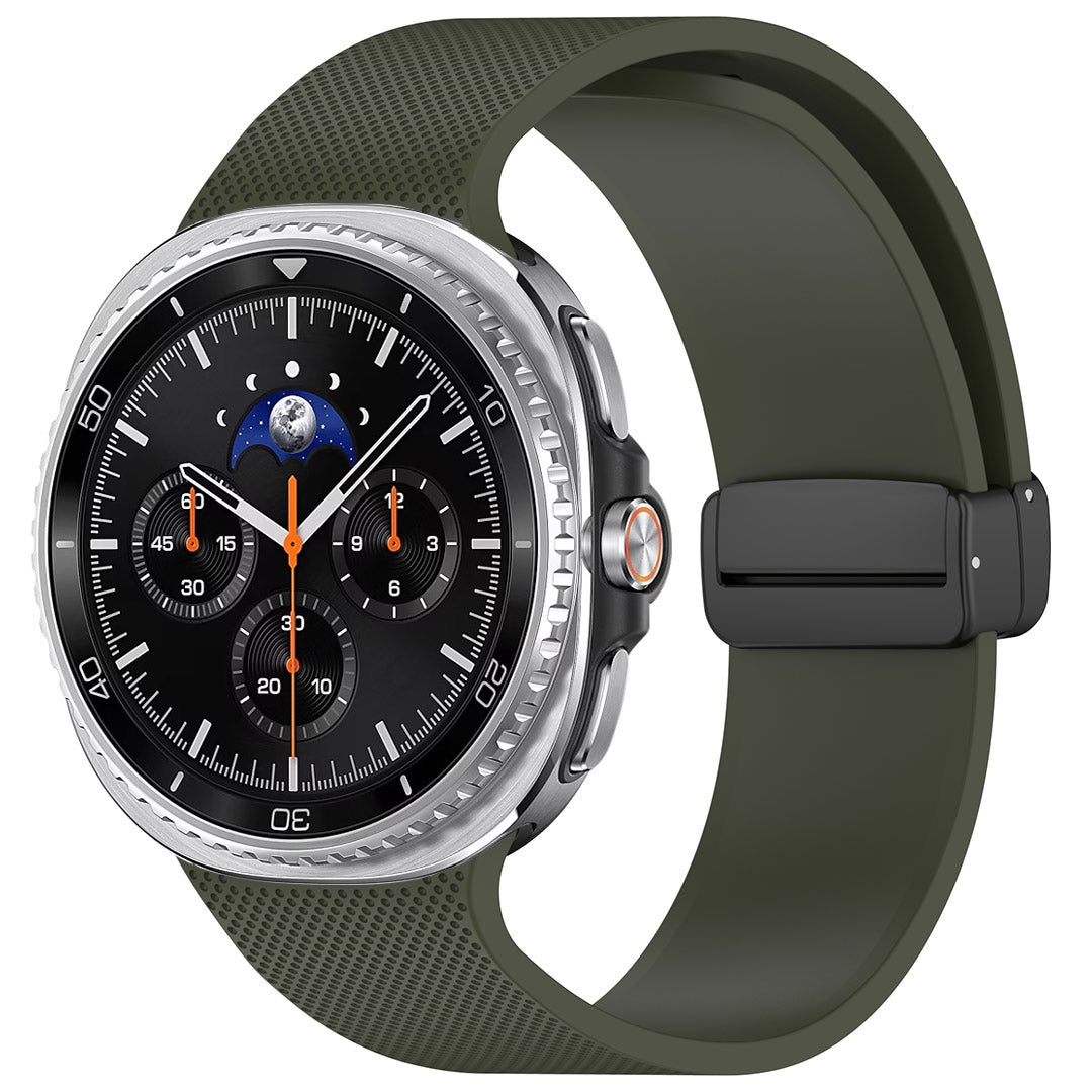 Magnetic Buckle Silicone ST03 Watch Band For Galaxy Watch8