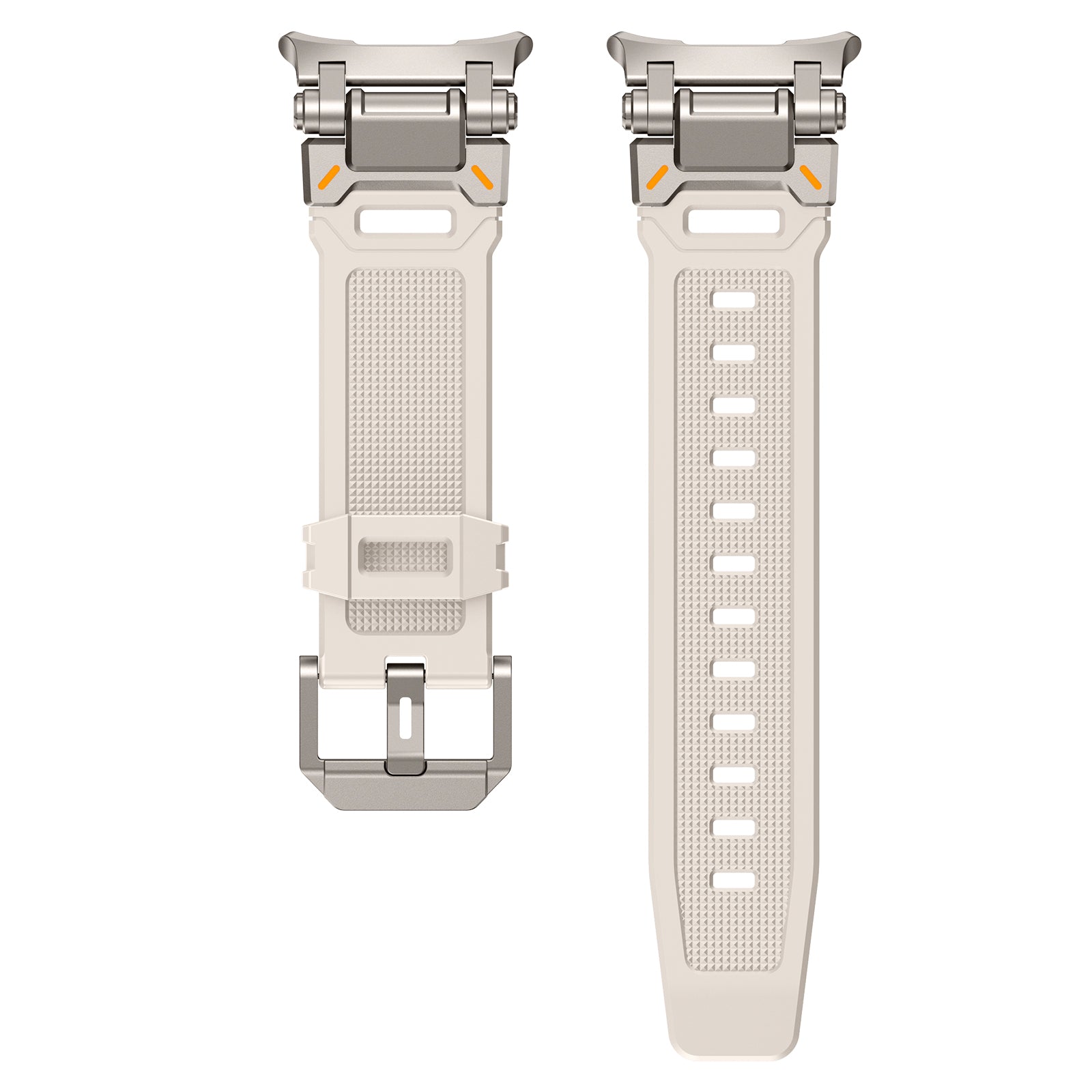 #Color_Titanium connector - White band