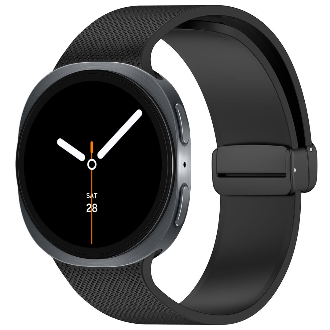 Magnetic Buckle Silicone ST03 Watch Band For Galaxy Watch8