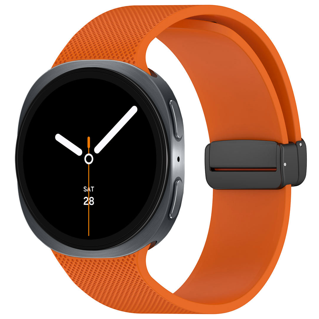 Magnetic Buckle Silicone ST03 Watch Band For Galaxy Watch8