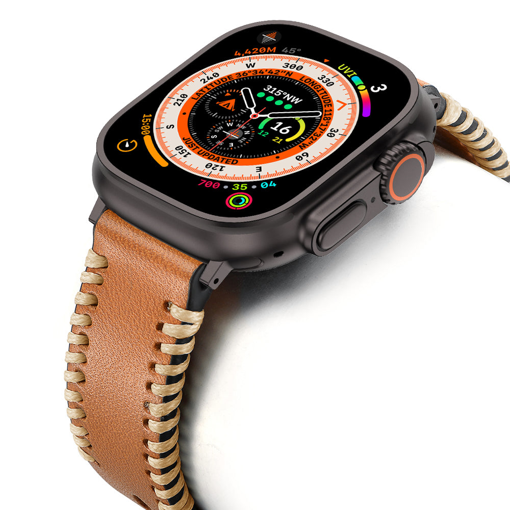 Wilderness Leather Band For Apple Watch B30