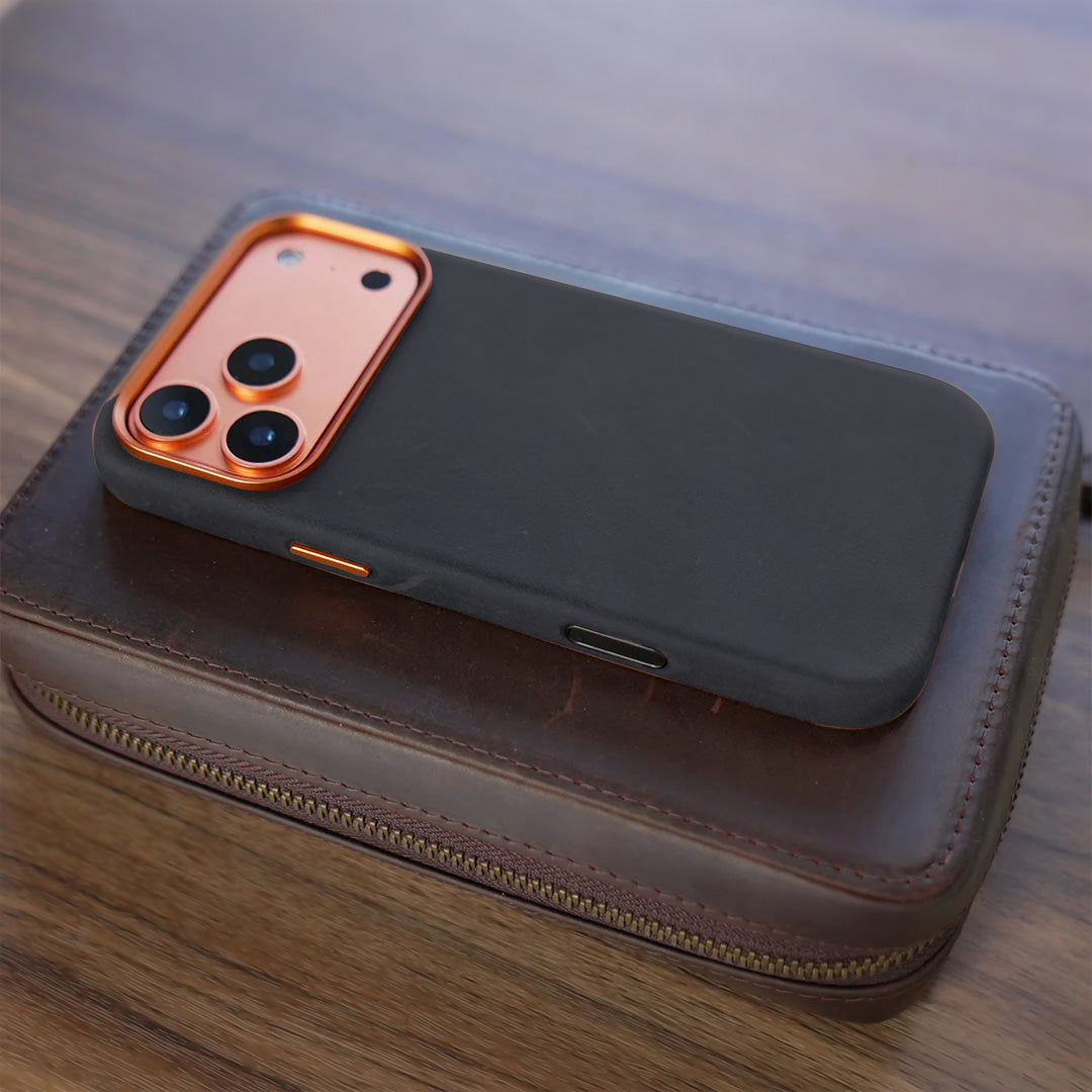 Distressed Leather MagSafe Case for iPhone