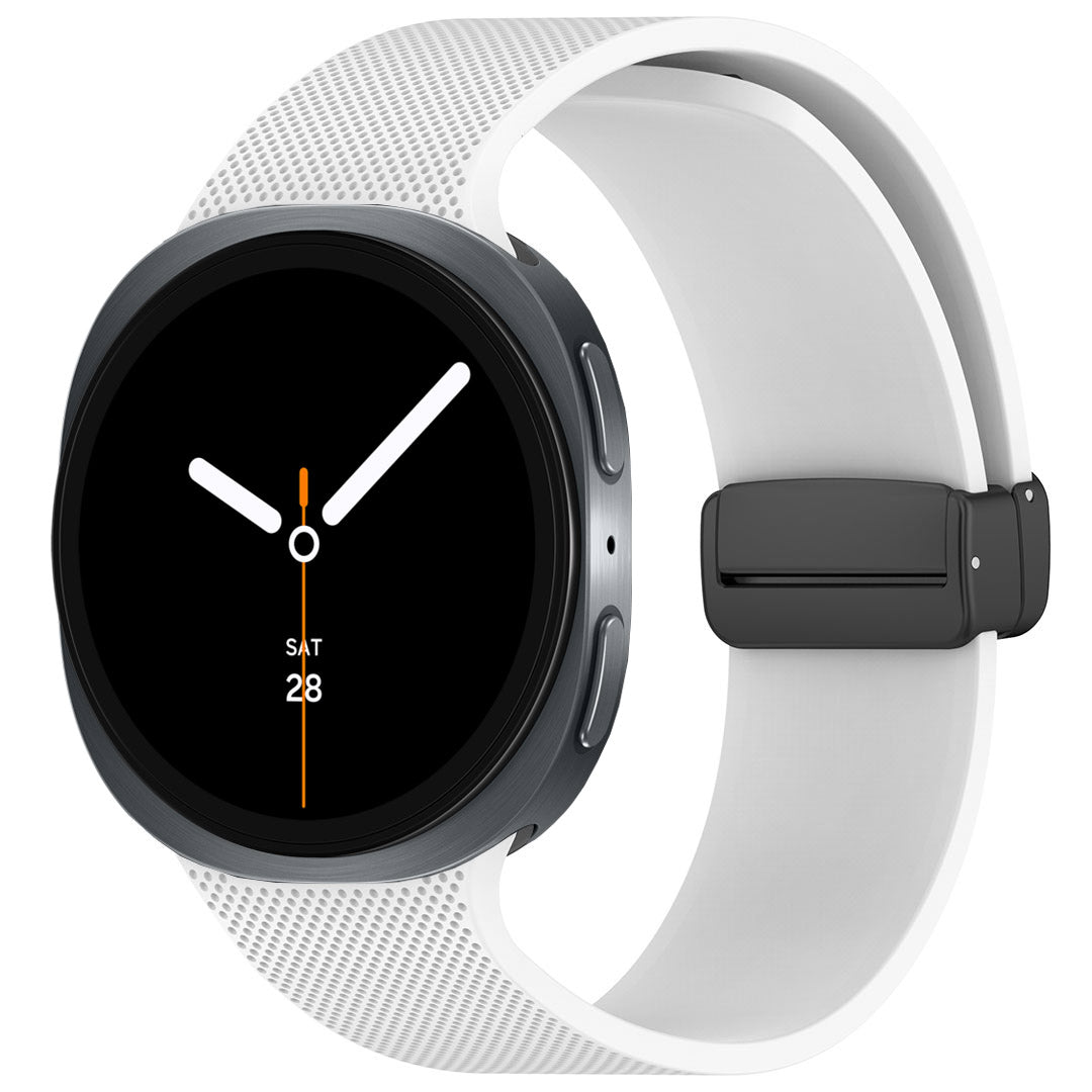 Magnetic Buckle Silicone ST03 Watch Band For Galaxy Watch8