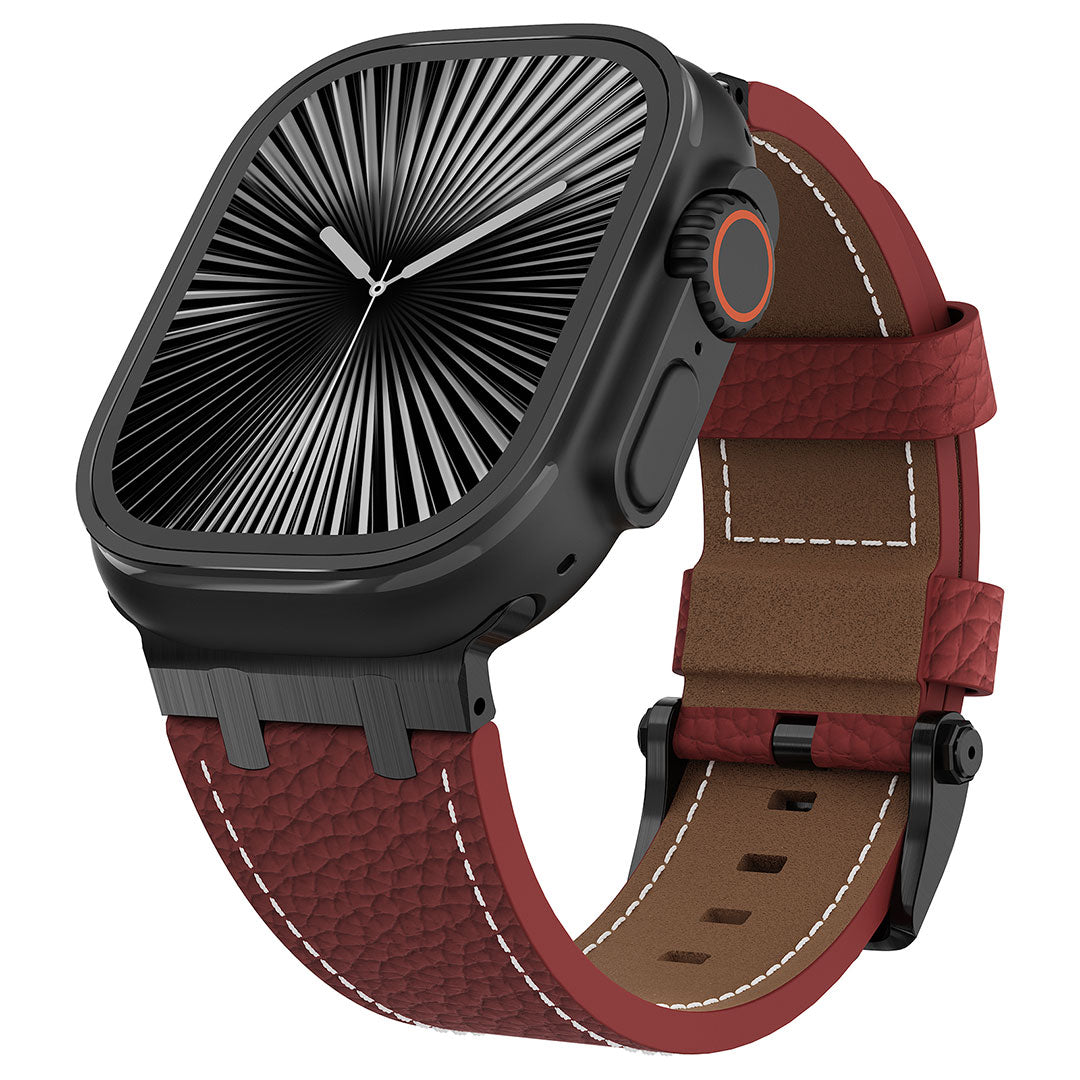 AP Lychee Leather Band For Apple Watch