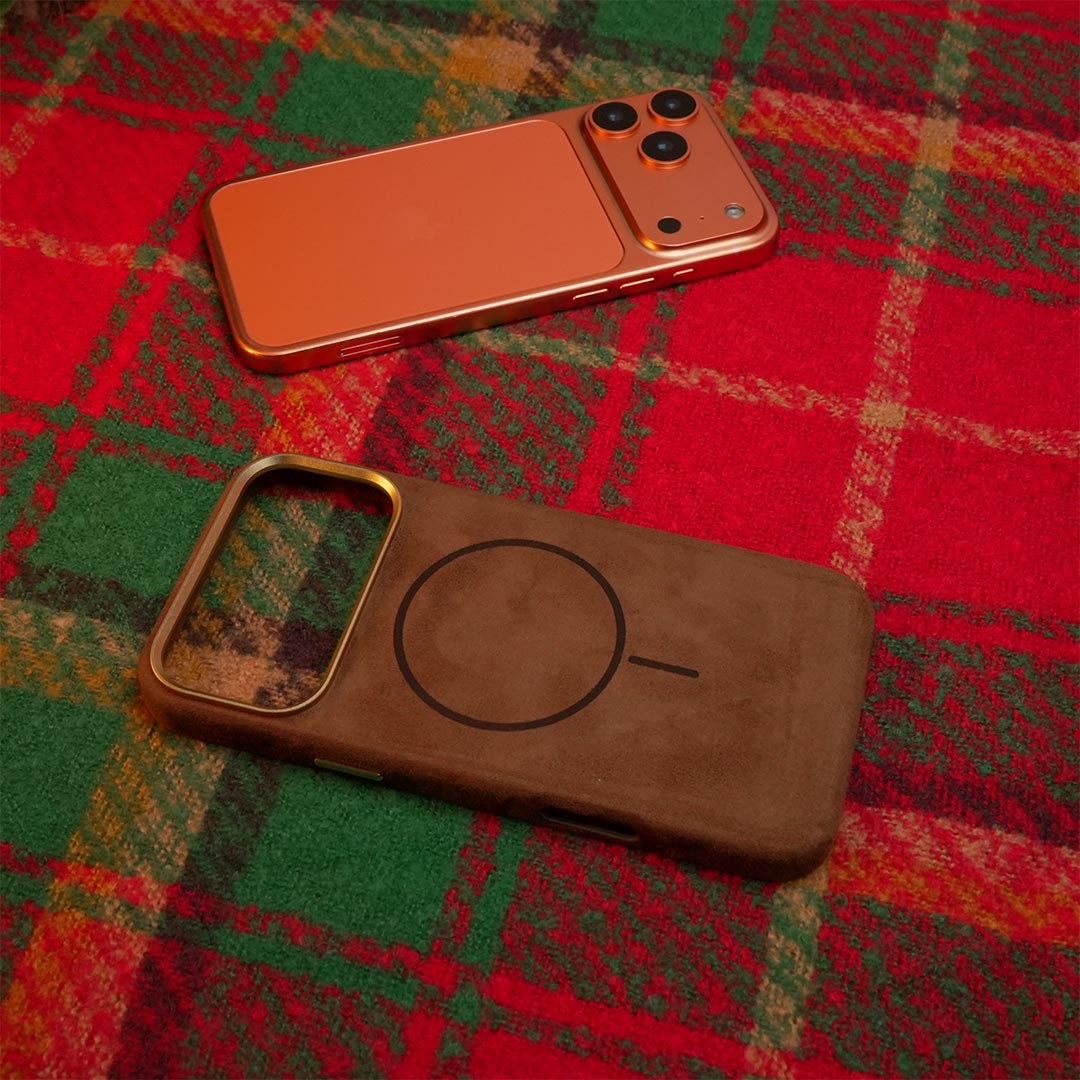 Fireside Glow Suede Magsafe iPhone Case