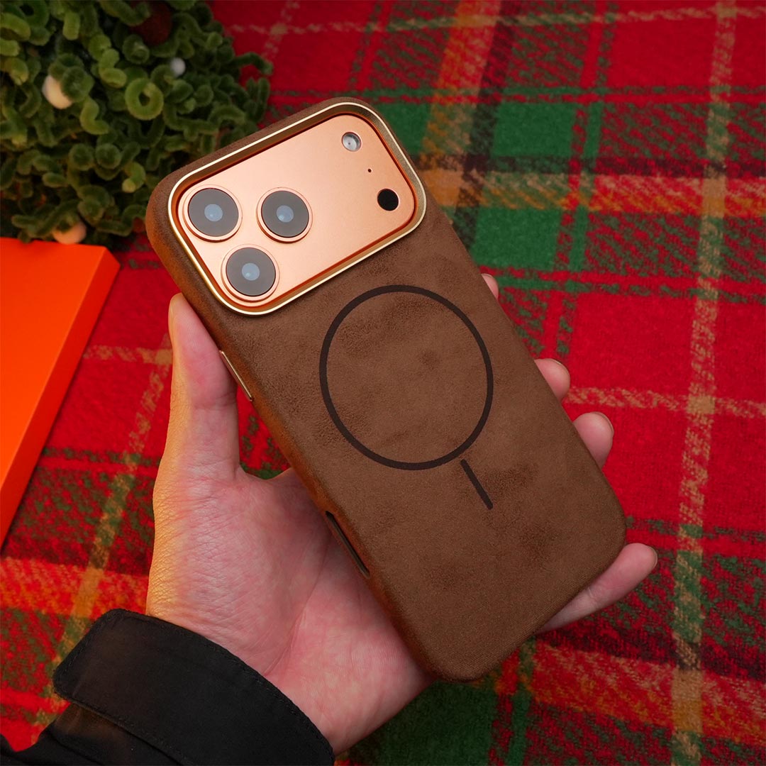 Fireside Glow Suede Magsafe iPhone Case