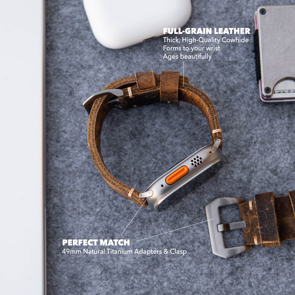 Leather Strap R01 For Apple Watch