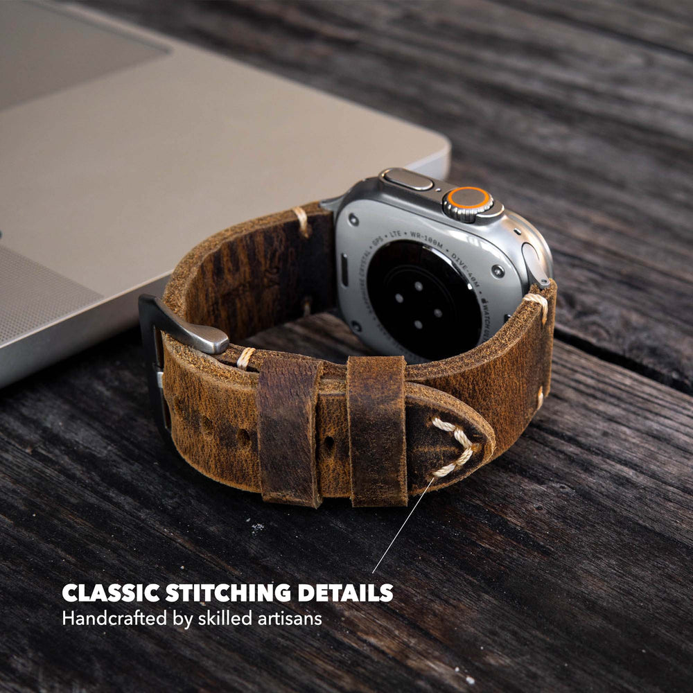 Leather Strap R01 For Apple Watch