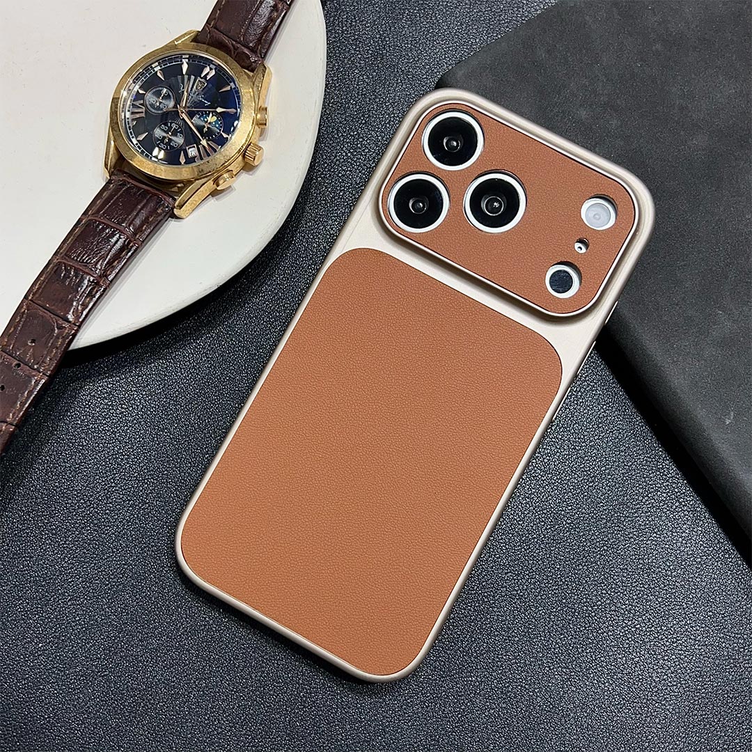 The Leather Inlay iPhone Case