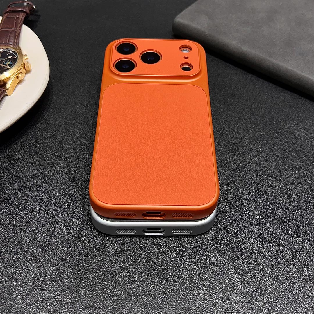 The Leather Inlay iPhone Case