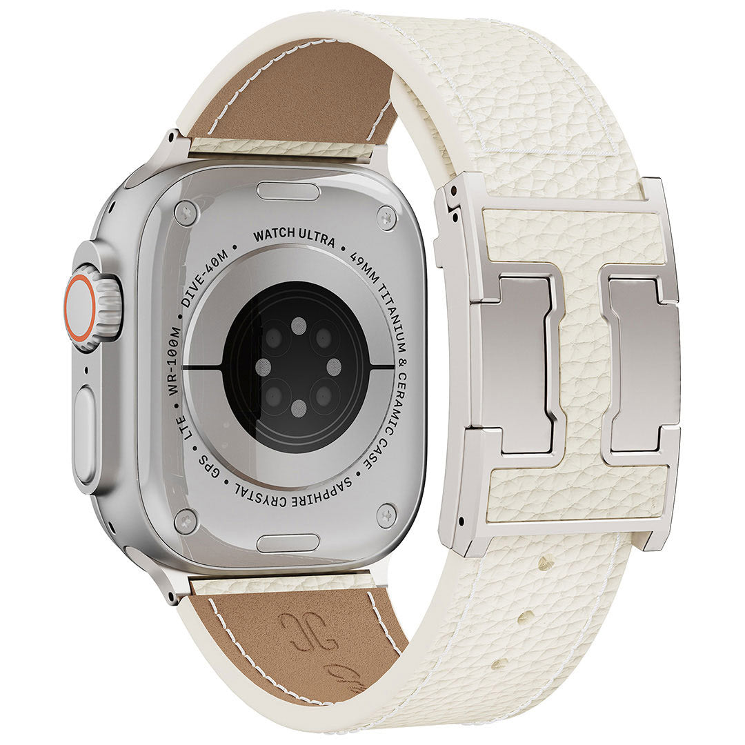 Lychee Leather Band For Apple Watch
