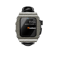 Stainless Steel Case Leather Strap