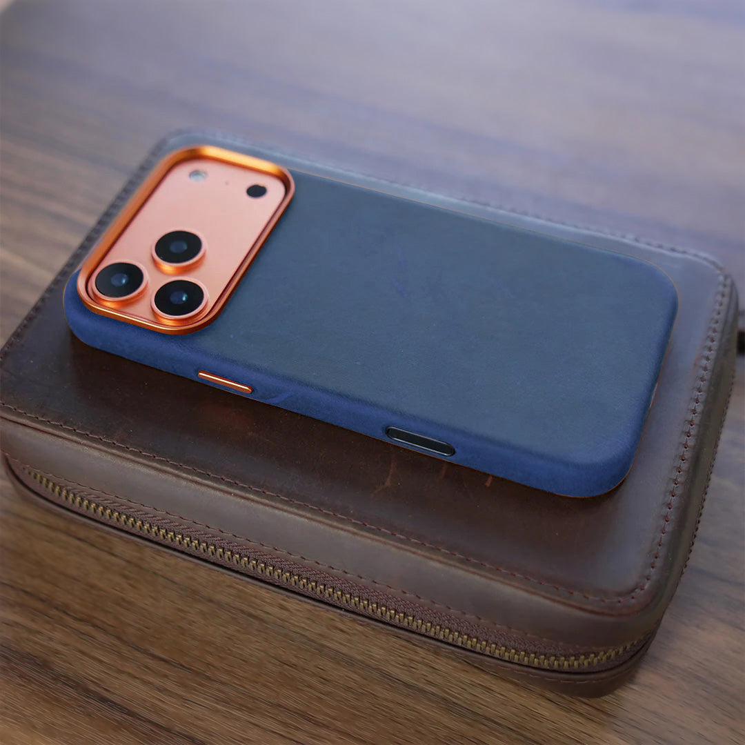 Distressed Leather MagSafe Case for iPhone