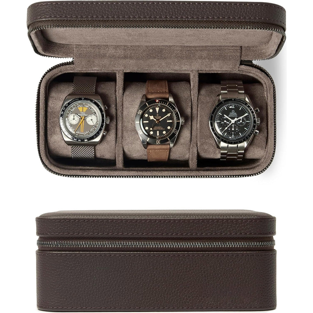 Luxury Leather Watch Travel Case