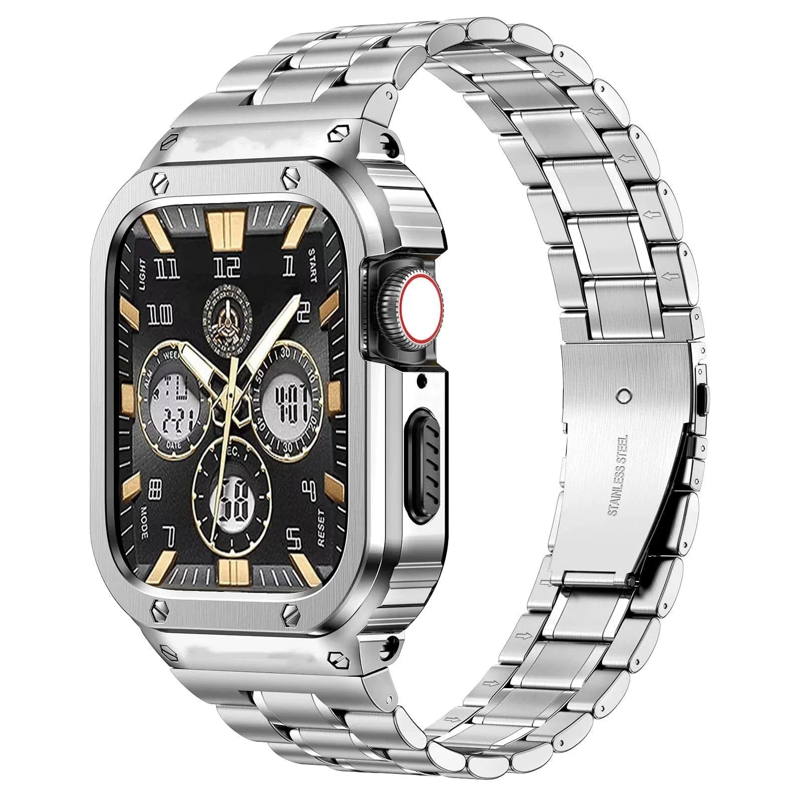Rugged Stainless Steel Retrofit Kit For Apple Watch
