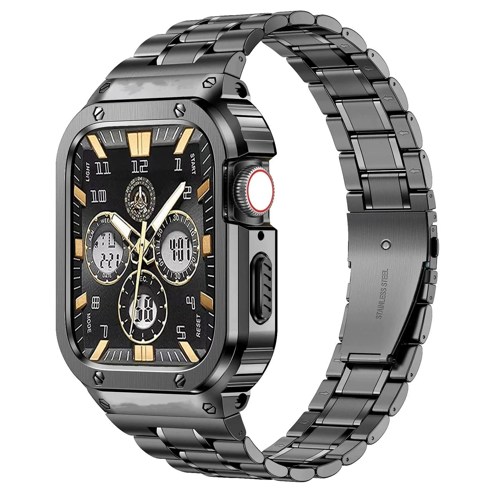 Rugged Stainless Steel Retrofit Kit For Apple Watch