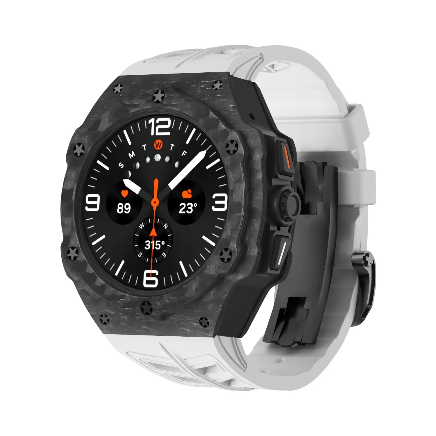Premium Carbon Fiber Case FKM Band Retrofit Kit R1