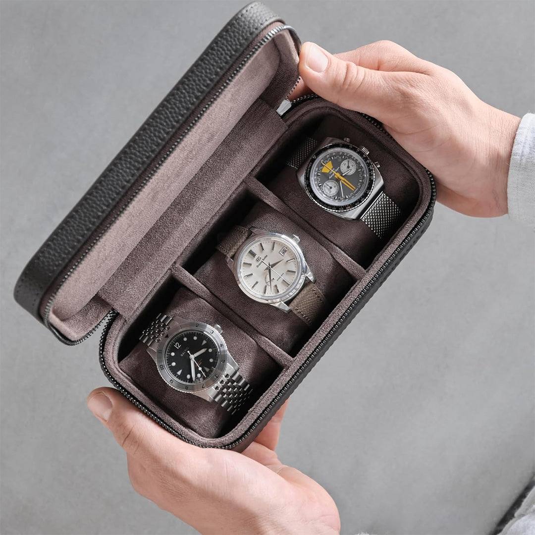 Luxury Leather Watch Travel Case