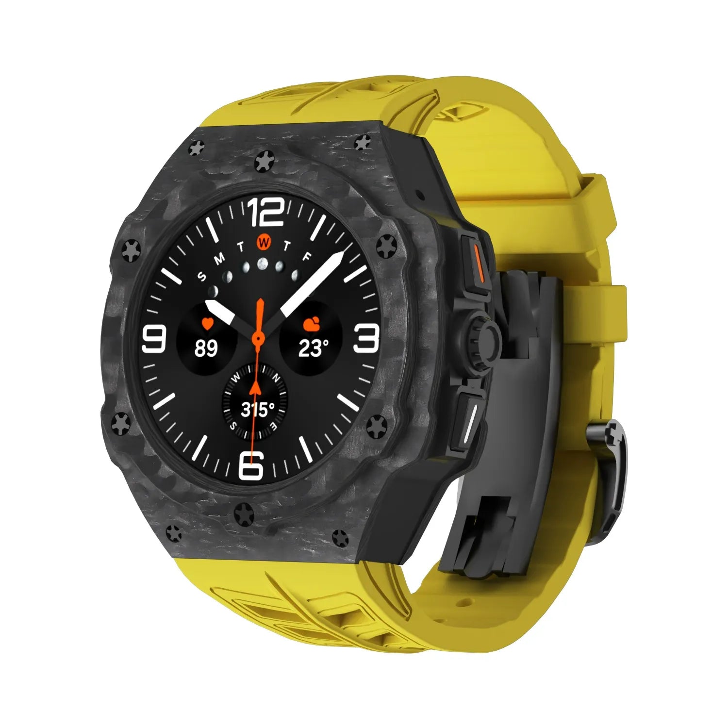 Premium Carbon Fiber Case FKM Band Retrofit Kit R1