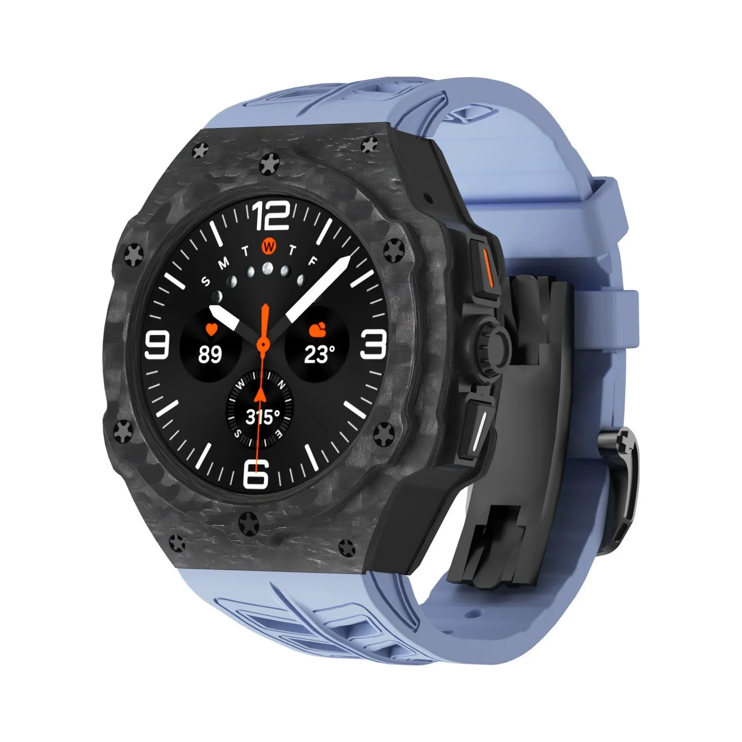 Premium Carbon Fiber Case FKM Band Retrofit Kit R1