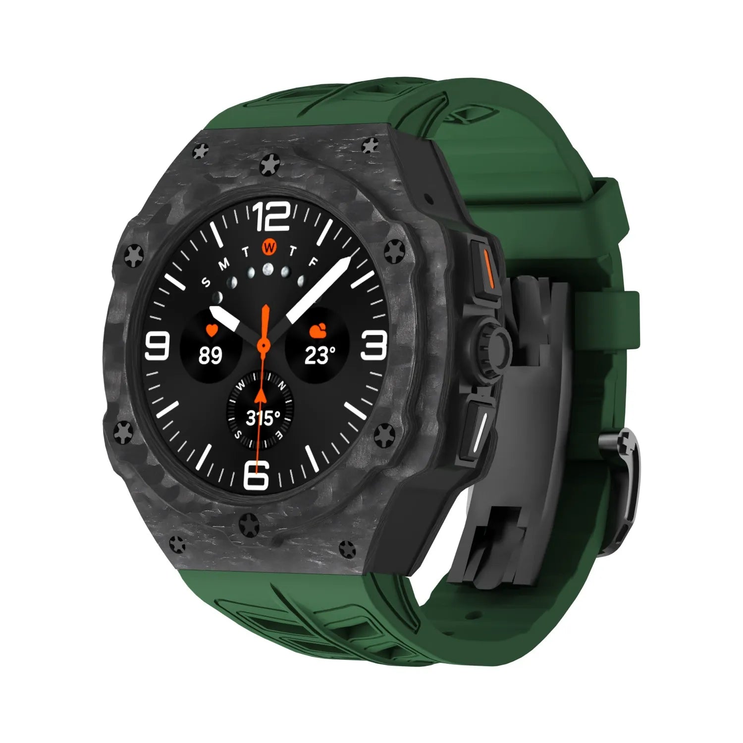 Premium Carbon Fiber Case FKM Band Retrofit Kit R1