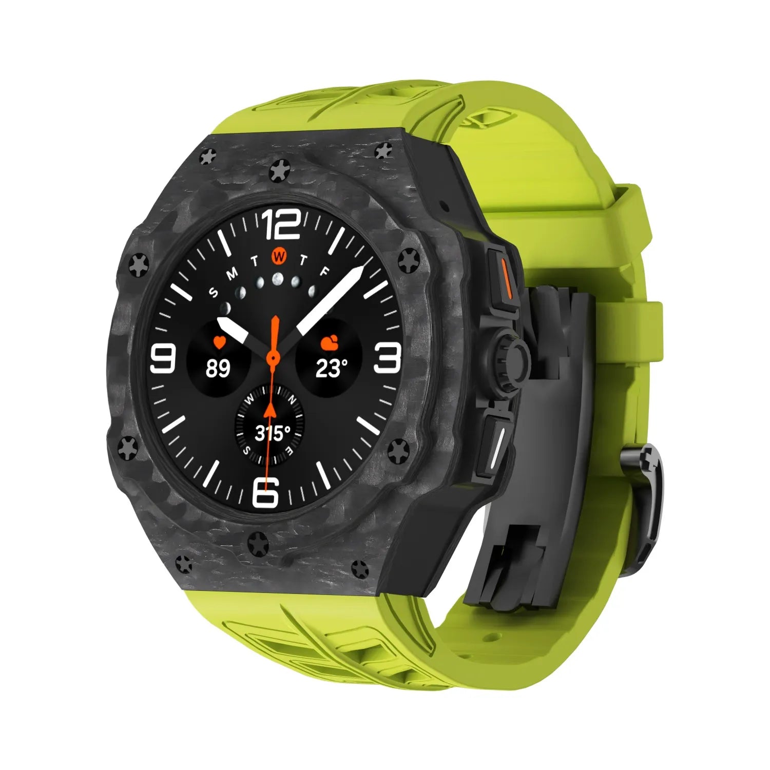 Premium Carbon Fiber Case FKM Band Retrofit Kit R1