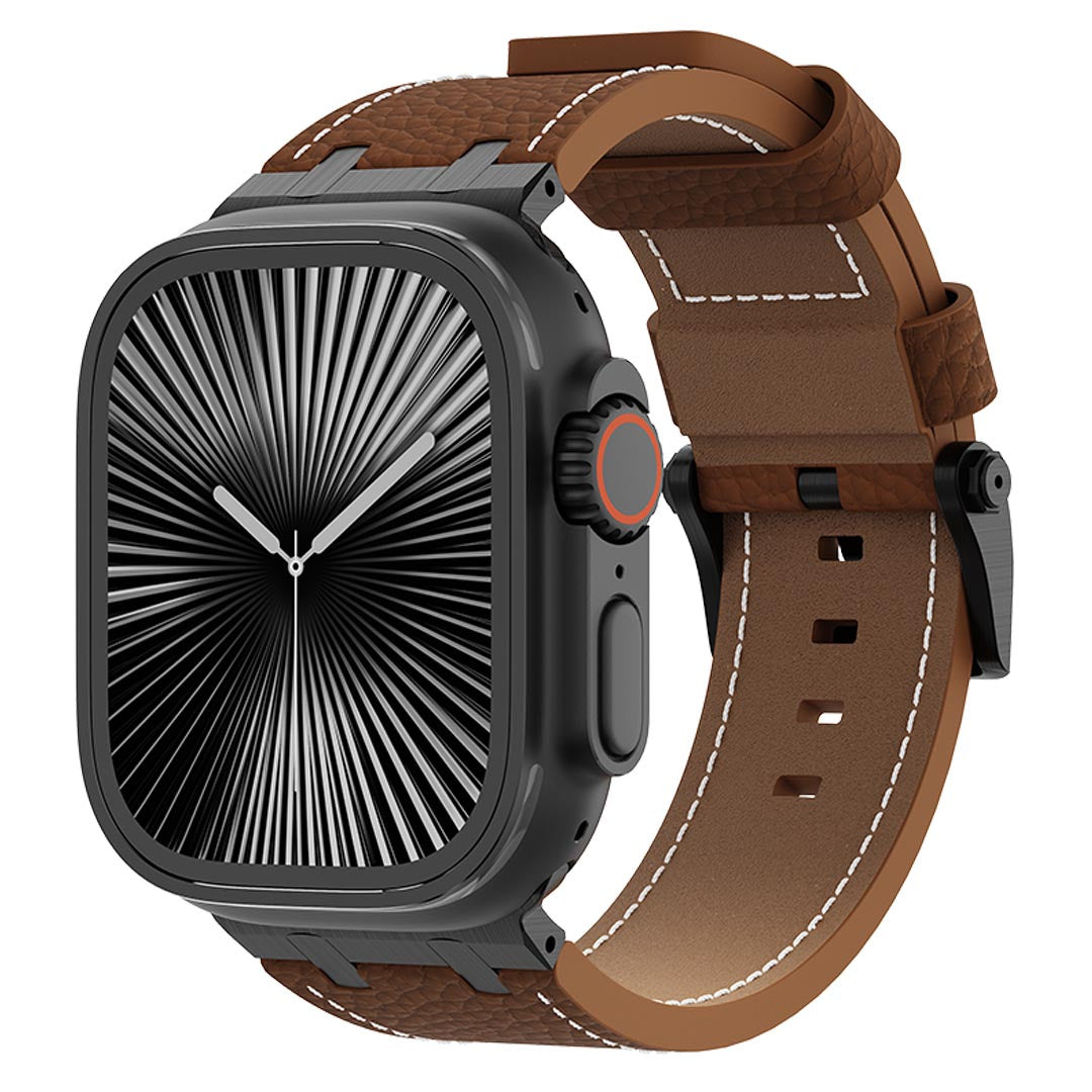 AP Lychee Leather Band For Apple Watch