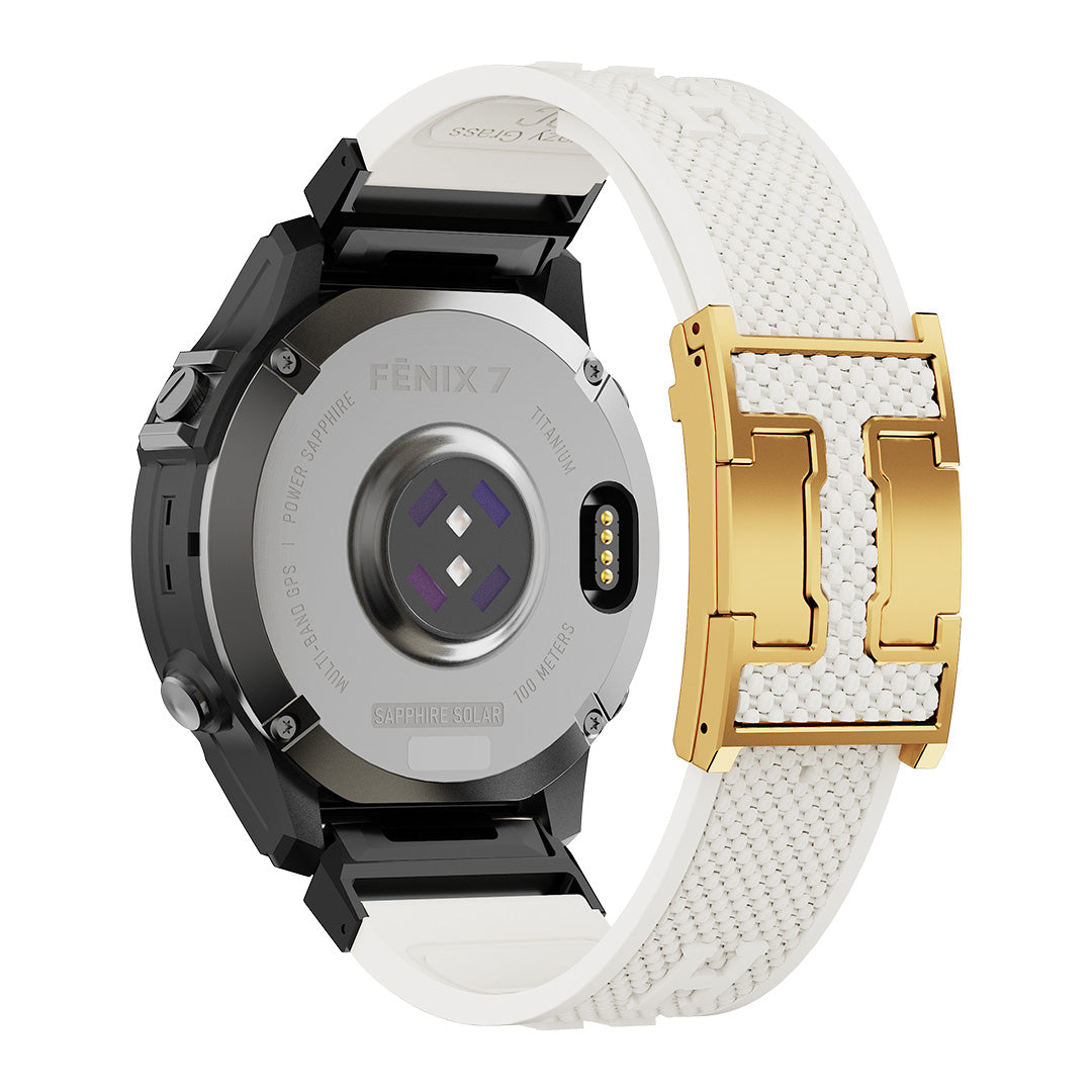 Holiday Weave Silicone Band For Garmin Watch